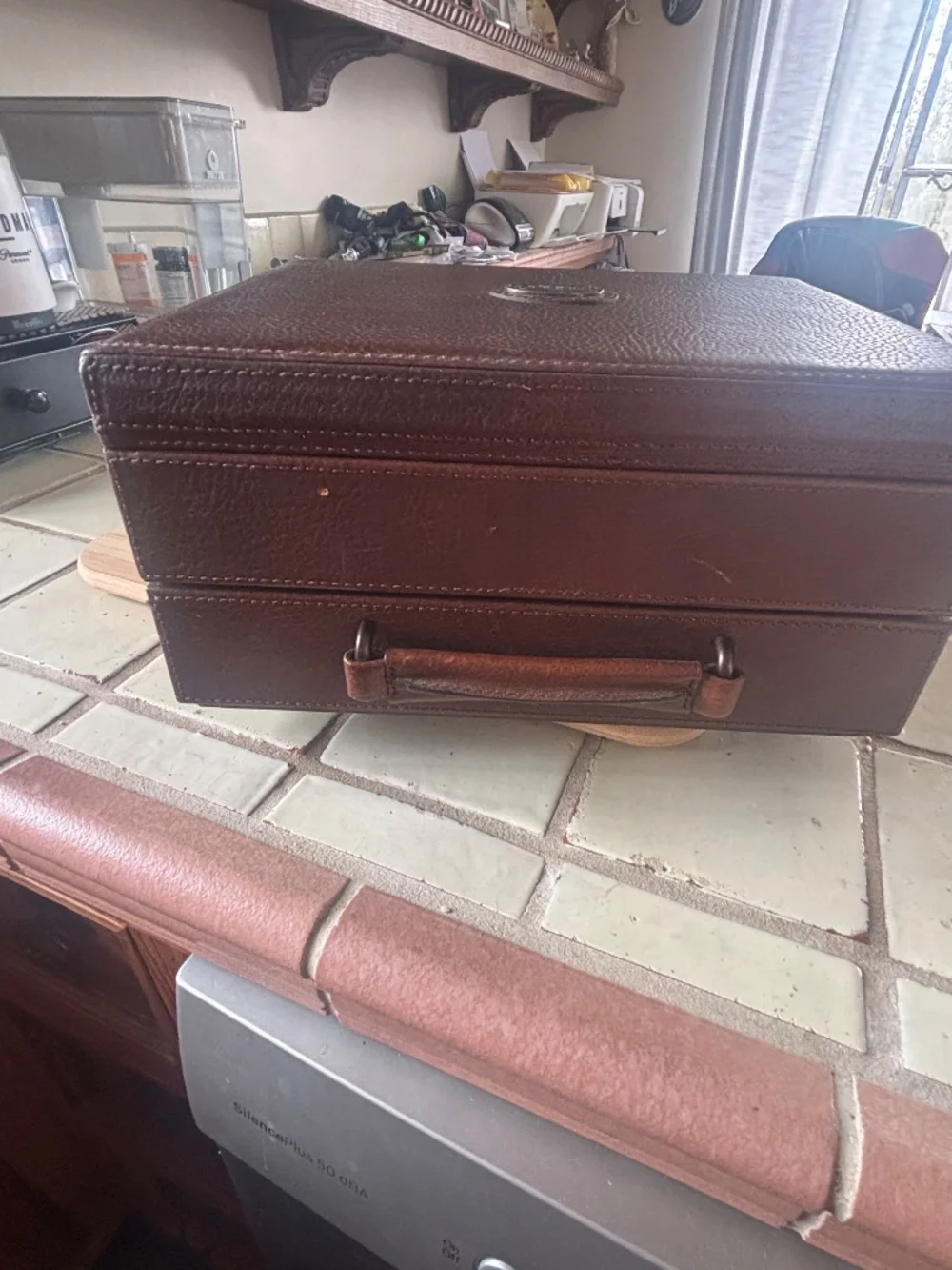 Fossil Watch / Jewelry Case 10 watches plus storage brown